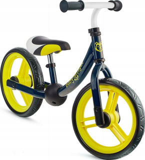 Baby Tiger Flow 12" balančný bicykel Black, Yellow